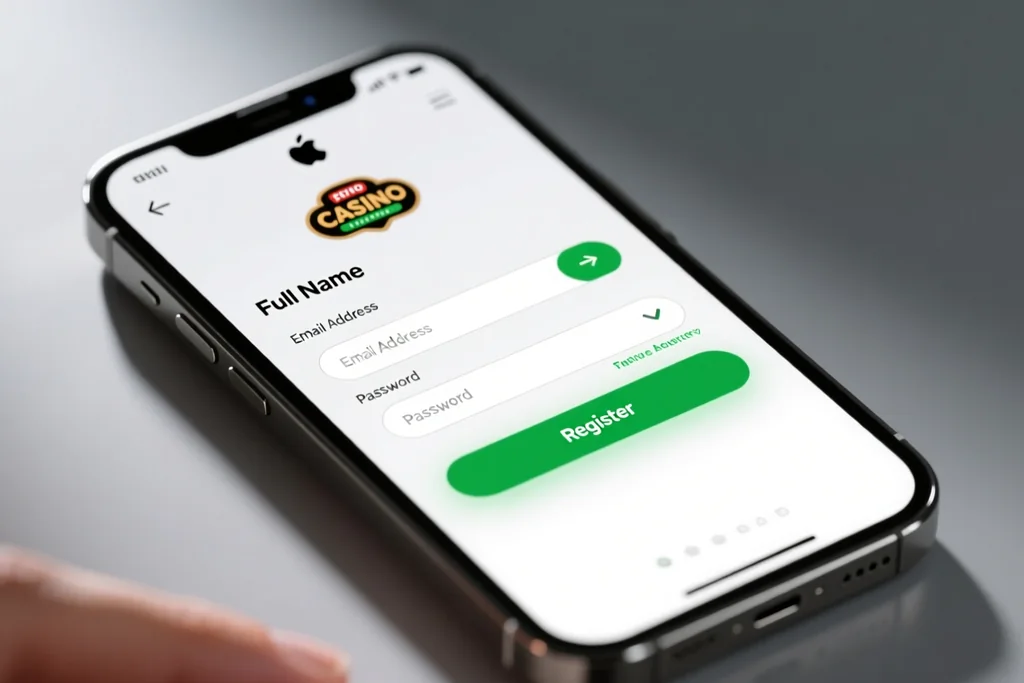 pohled na mobilni registrace